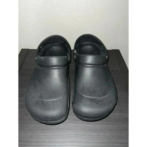 CROCS BISTRO SLIP RESISTANT WORK CLOG BLACK SIZE 10 Men 8 Women - Picture 1 of 5